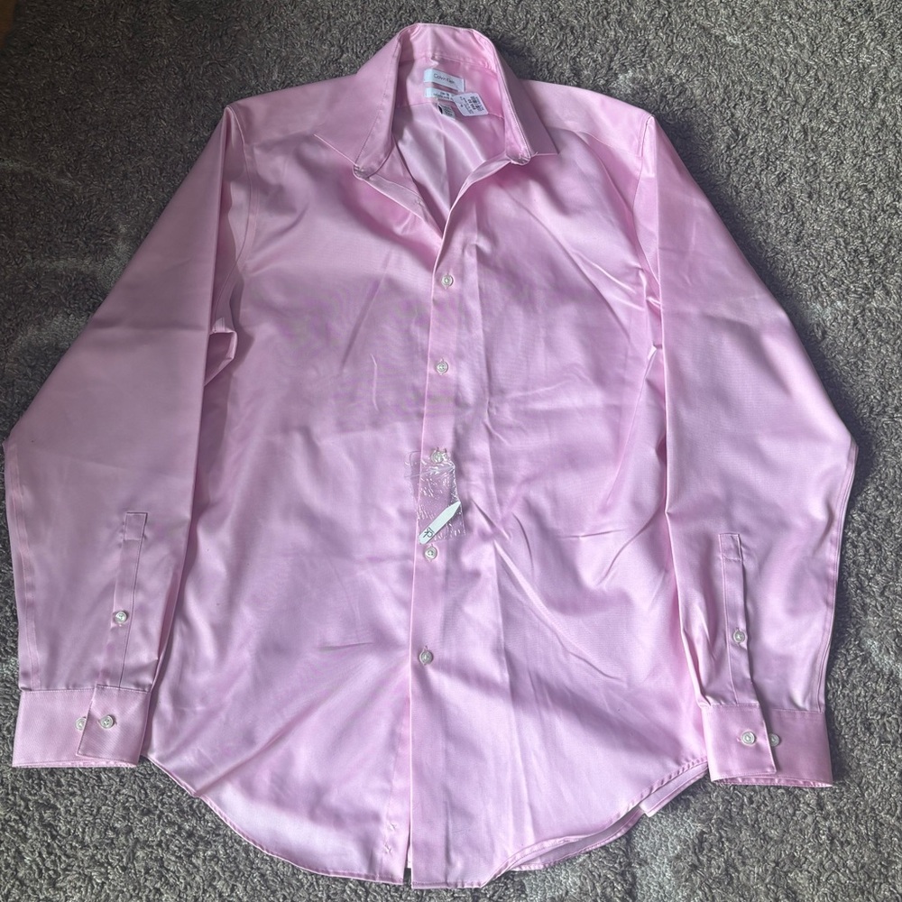 Calvin Klein Men's Pink Dress Shirt